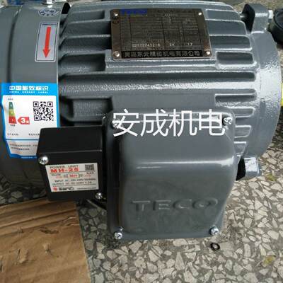 厂家TECO刹车电机TEGH90L-4 2HP 1.5KW 4P AEEF2N卧式厂家