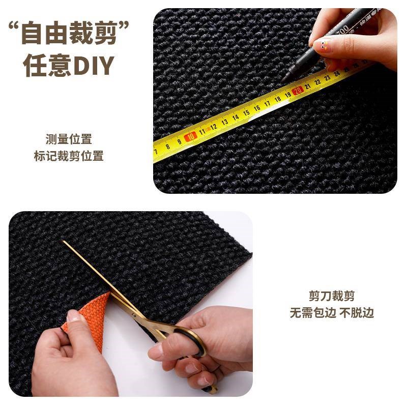 电竞房电脑椅垫子地垫防磨地毯书房卧室转N椅滑轮防滑电脑桌地垫