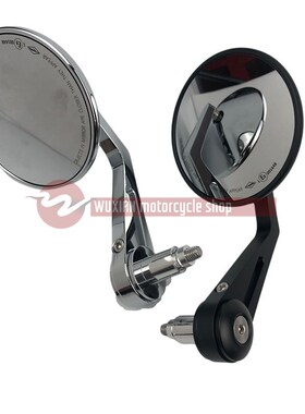 适用川崎Z900RS/Z650RS/W800/ER-6LN改装手把复古后视镜车把反光