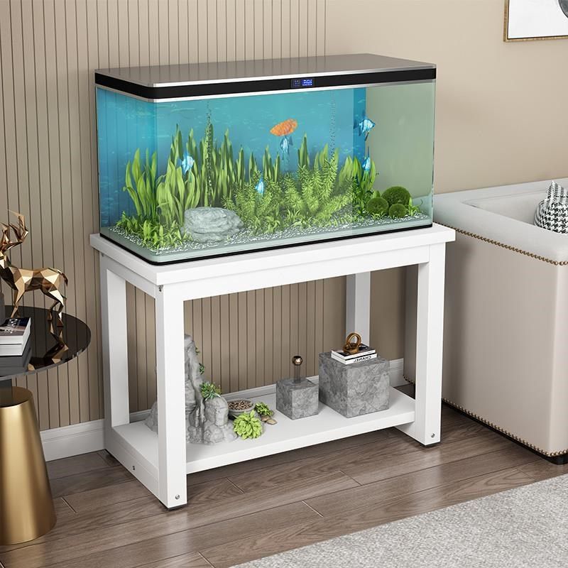 客厅托架底座鱼缸k家用鱼缸底架承重金属落地底柜水族箱柜多层架