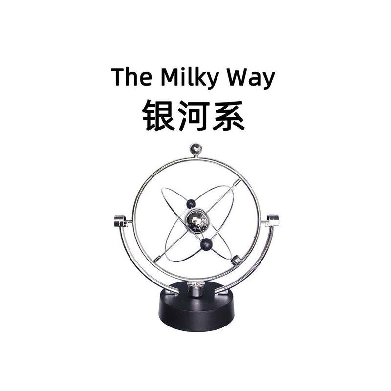 星象仪永动机不停创n意摆件浑天仪能动的混沌摆银河系礼物牛顿摆