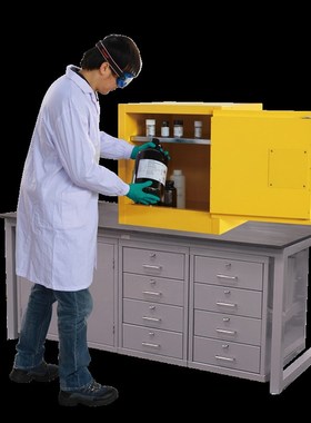 西斯贝尔10加仑WjAL010防静电易燃液体防火爆安全储存柜WA810100