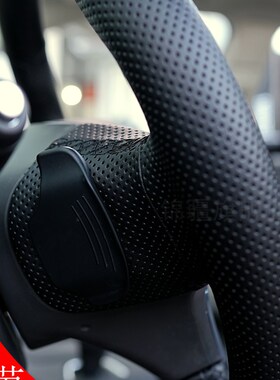 方向盘套适用凯迪拉克xt5 cFt6专用真皮手缝把套纳帕