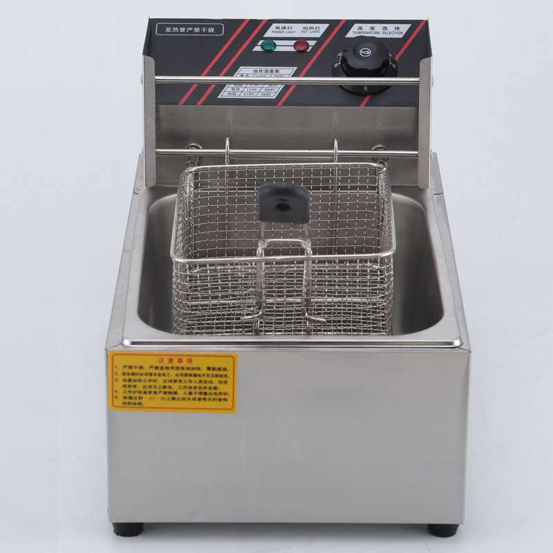 油炸锅商用e电炸锅加厚单缸双缸炸鸡排油条炸串锅油炸机电炸炉