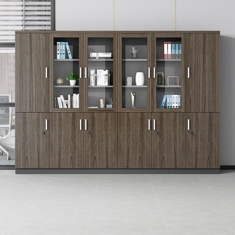 文件柜木质简约现代档案柜资料柜储物柜书柜带锁柜办公室柜子