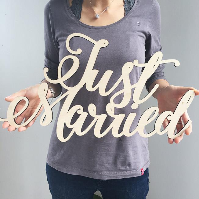 喜平方定 制婚礼wedding木质名字花牌结婚道具婚车花环装饰木牌