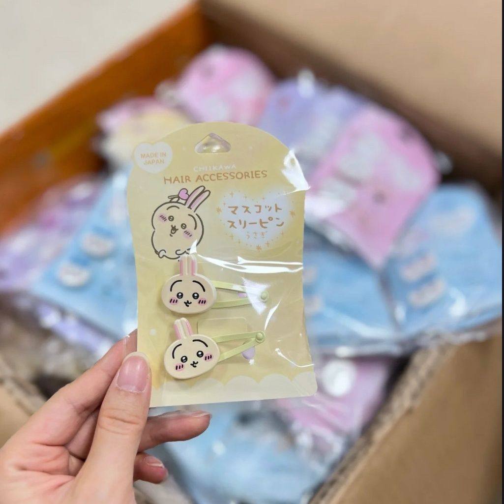 thumbnail for New chiikawa Yoi Kohachi bb clip girl sweet hairpin student rubber band cute cartoon bangs hair ornament