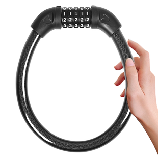 山地自行车锁密码锁防盗链条锁便携式电动车锁摩托车电瓶车钢缆锁