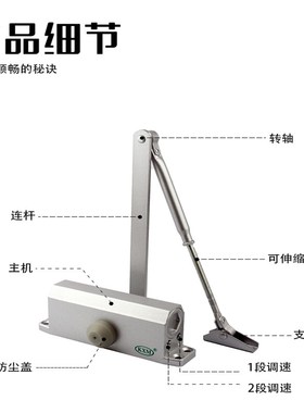 KXM凯旋e门闭门器液压缓冲自动关门器消防门单元门家用静音90定位