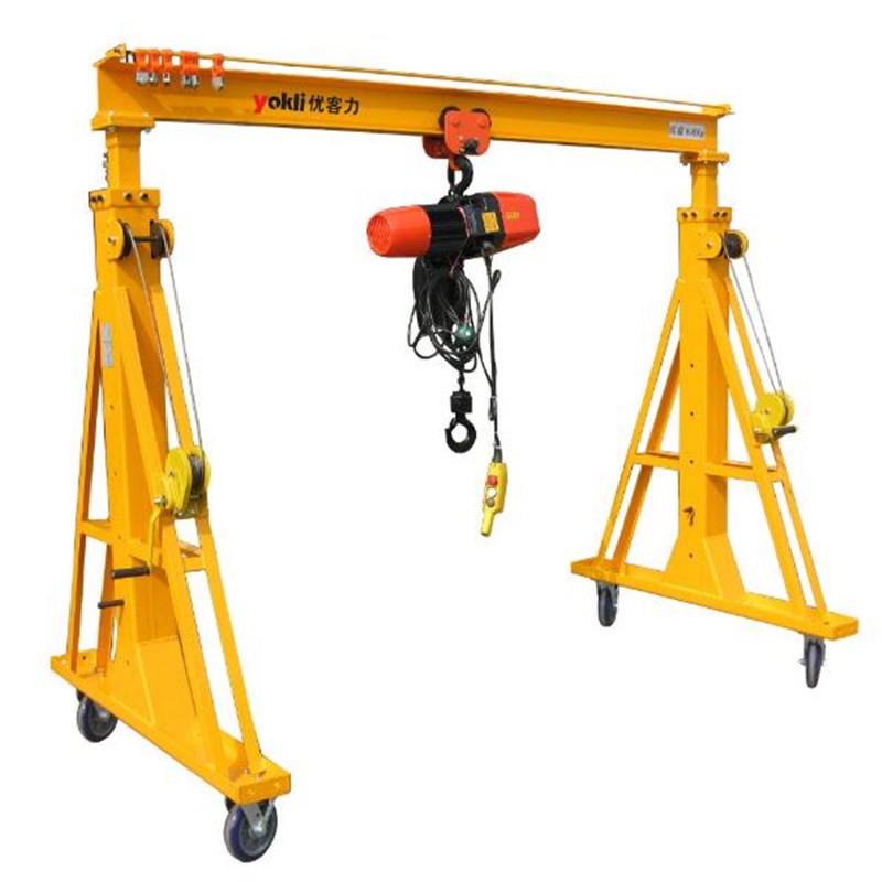 腾之升 简易小型移动龙门吊 全方位手推装卸货物用.起重龙门架