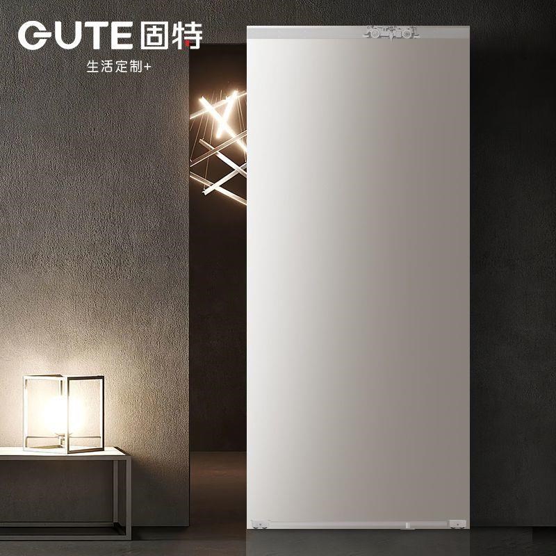 幽灵门专用五金配件隐形加厚轨道幽灵门配件谷仓单U扇无上轨平移