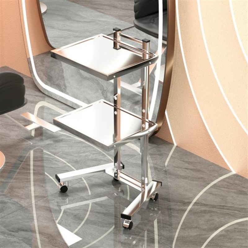 美发店多功能折叠不锈钢烫染工具车G理发店发廊移动不锈钢材质