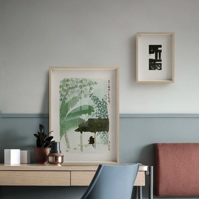 三小姐x张乐陆 客厅小清新风景装饰画书房L创意挂画文字卡通壁网