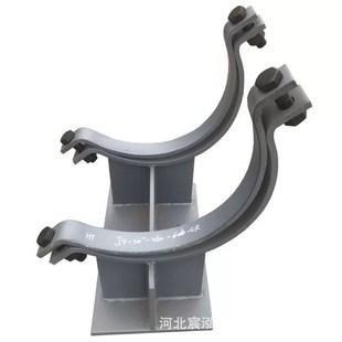 焊接型管夹滑动管托 t型管道支座E 固定管托 焊接式滑动管托