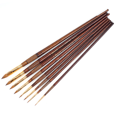 西班牙制a造 Escoda笔皇科斯基雄貂尾毛 猫舌水彩 画笔 丙烯 水彩