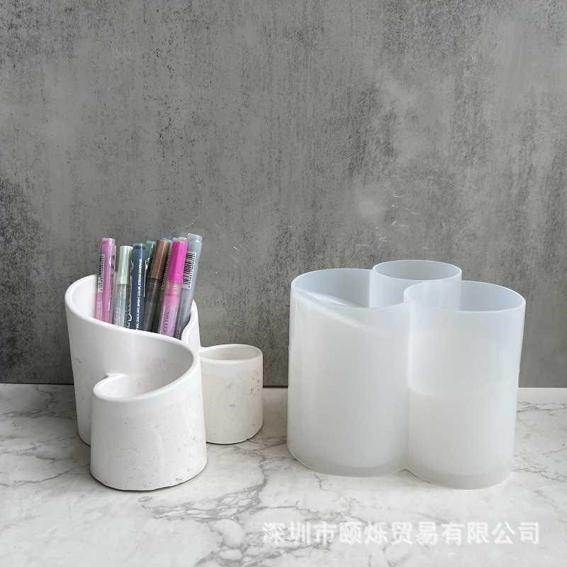 合收纳桶模具花盆笔p筒石膏树脂滴胶硅胶模具化妆刷收纳盒模具,包装,金属盒包装,淘宝优惠券,粉丝福利购,淘宝优惠卷