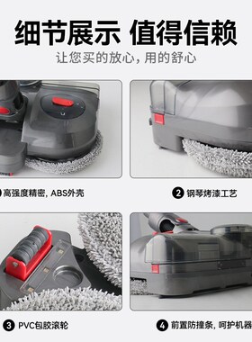 徽曦适用戴森吸尘器V7V8V10V11V12V1J5拖把头洗拖机配件吸拖一体