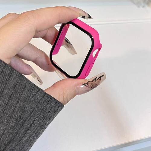适用苹果手表iwatch10保护壳钢化膜一体ultra保护套applewatch保护膜s9/7/6/se/5/4/3/8代壳全包覆盖贴膜49mm