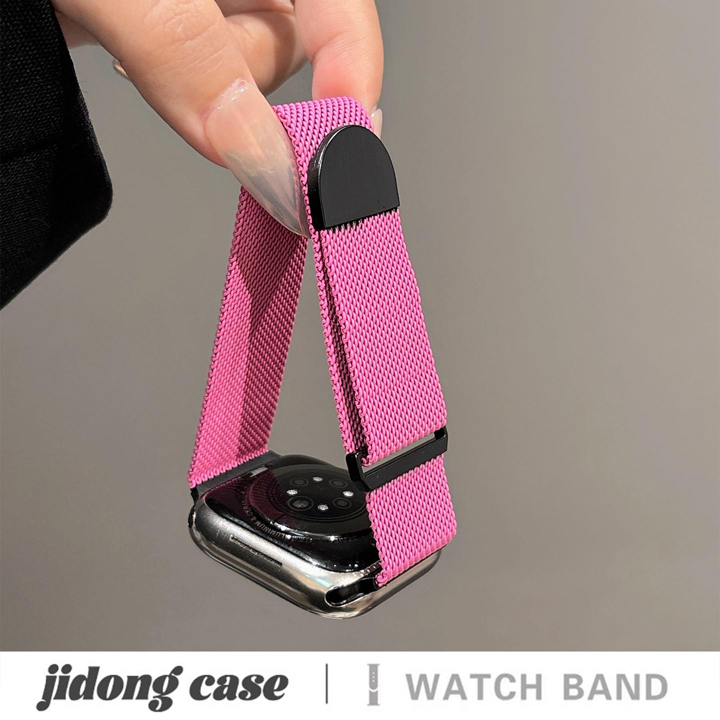 适用iwatch10苹果手表applewatch9表带s10简约新色圆尾米兰s8s7运动透气金属Ultra2新款45SE女s6男S9情侣小众