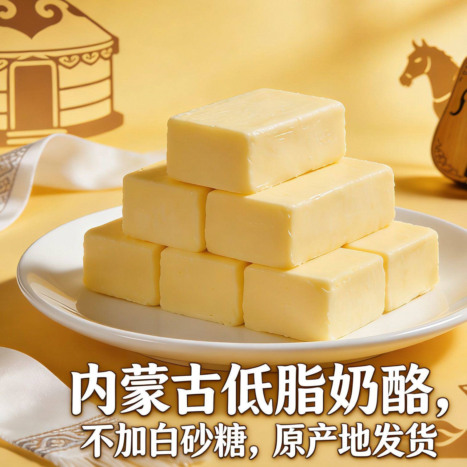 内蒙古低脂奶酪原味健康零食不加白砂糖正宗独立小包装高钙奶疙瘩