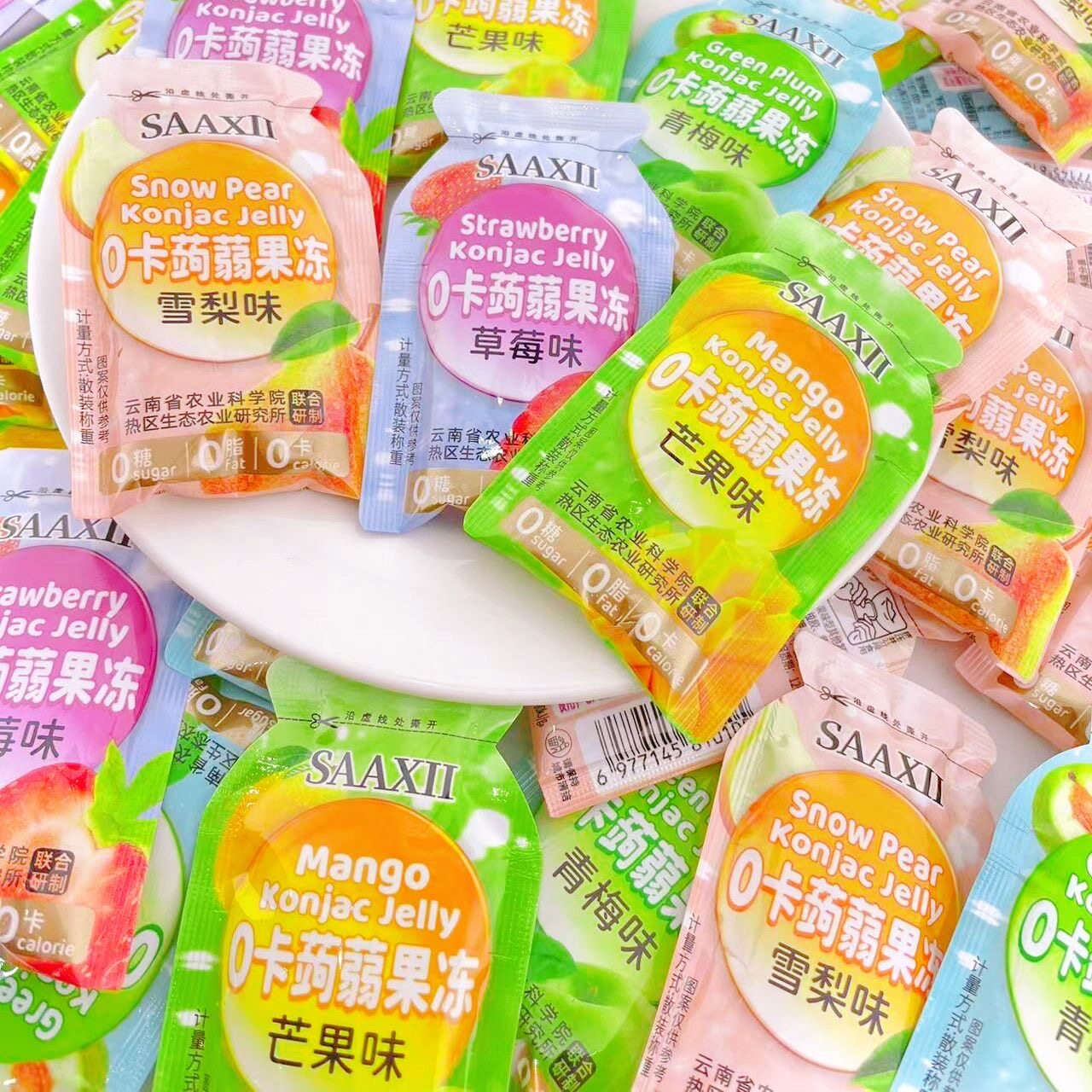 减肥解馋小零食0卡蒟蒻果冻0脂肪低卡低脂吸吸冻休闲网红爆款混合果味低负担轻食儿童吃着放心下午茶搭配口感超清爽还解腻超适口​