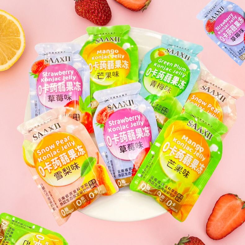 减肥解馋小零食0卡蒟蒻果冻0脂肪低卡低脂吸吸冻休闲网红爆款混合果味伴侣般贴心儿童喜爱夜宵吃着清爽无负担超满足超可口​