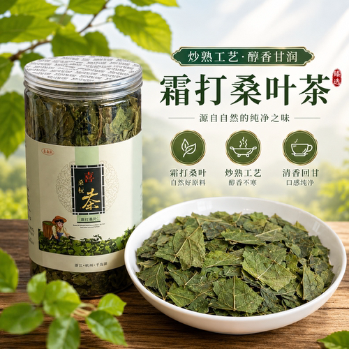 正宗霜打桑叶茶中药材