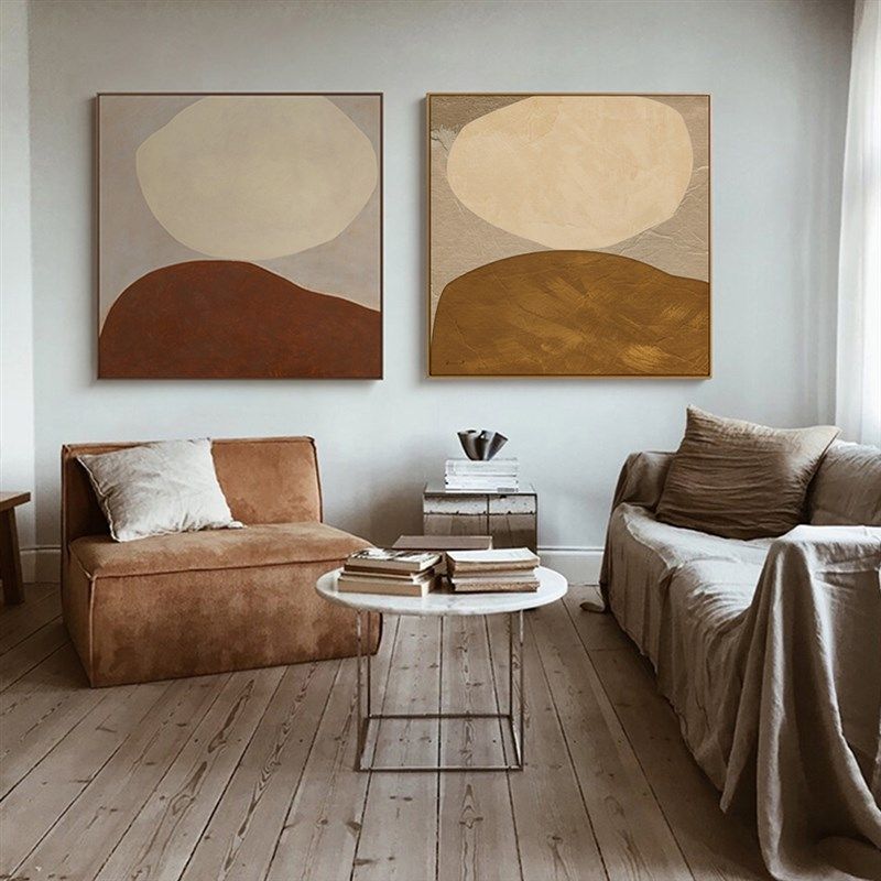 现代侘寂风挂画落地壁画北欧大幅客厅沙发背景墙装饰W简约轻奢油,家居饰品,现代装饰画,淘宝优惠券,粉丝福利购,淘宝优惠卷