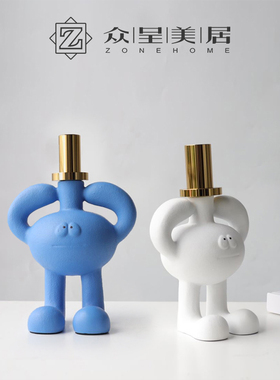 简约现代创意艺i术卡通摆件样板间售楼处儿童房客厅玄关桌面装饰