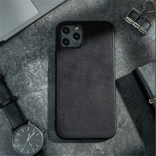 Alcantara Leather Bactk Cover For iPhone 11 12 Pro Max Case