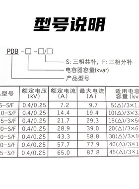深圳力量a谐波电流保护器PDB-10-20-30-40-50-60-S/F 0.4KA 30KVA