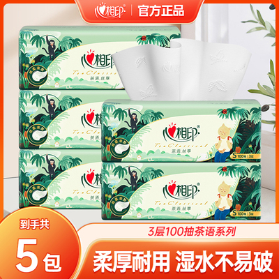 心相印抽纸茶语丛林压花S码