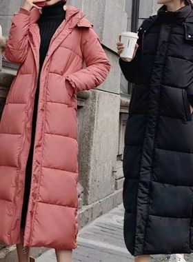 Solid color long loose and thick jacket 纯色长款宽松加厚外套