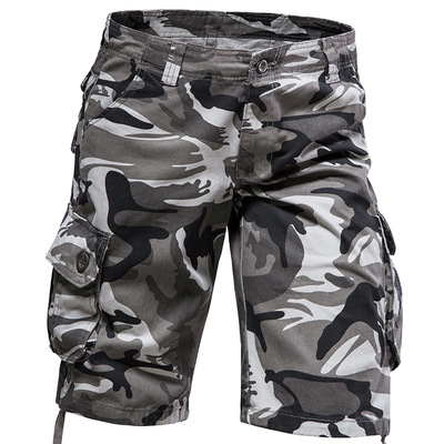 Camouflage pocket loose workwear shorts 迷彩口袋宽松工装短裤