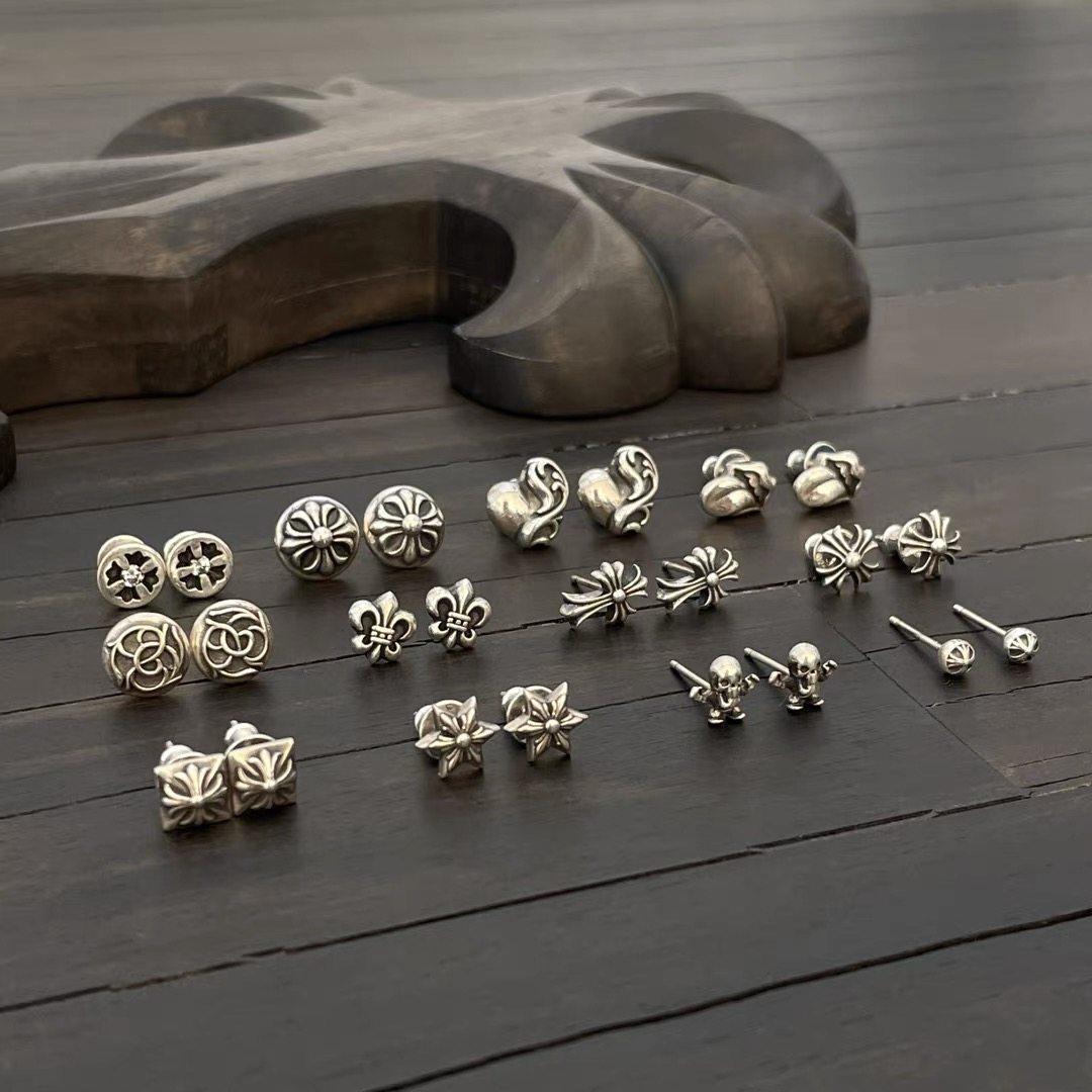 925纯银十字架耳钉十字花耳钉朋克摇滚美式复古耳饰男女,饰品/流行首饰/时尚饰品新,银饰耳饰,淘宝优惠券,粉丝福利购,淘宝优惠卷