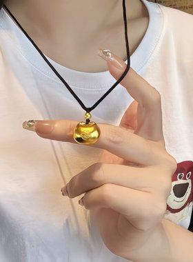 古法小胖福吊坠女平安项链转运珠