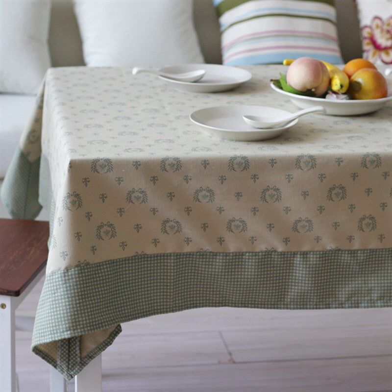 森系田园家居i桌布布艺长方形花环餐桌布茶几布万能盖巾