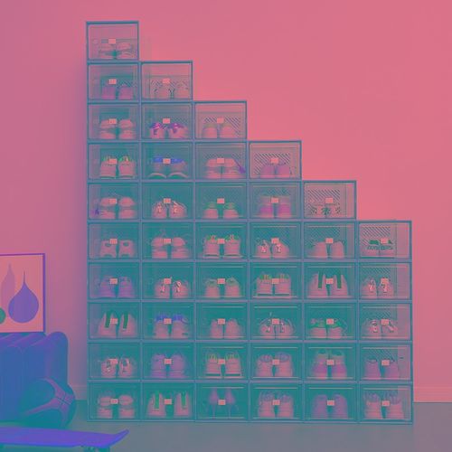 鞋盒收纳盒透明抽屉式宿舍家用z网红鞋架柜鞋子神器省空间塑料防