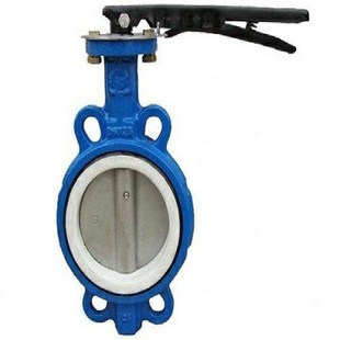 埃美柯阀门 开维喜阀门 D71F46衬氟对q夹式 蝶阀