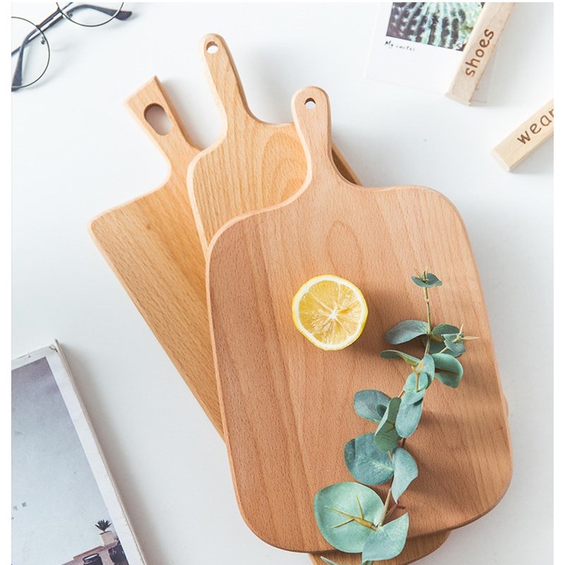 Natural Kitchen Chopping Blocks Bread PKallet With Handle Ba