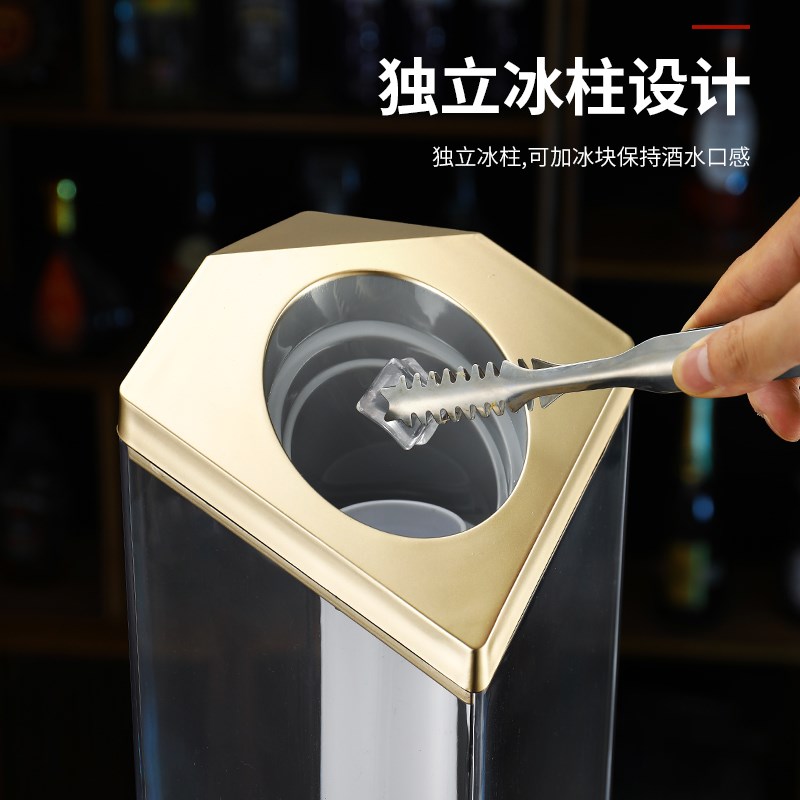 酒炮3升a商用扎啤桶容器网红创意发光啤酒桶带龙头酒吧可乐桶大容