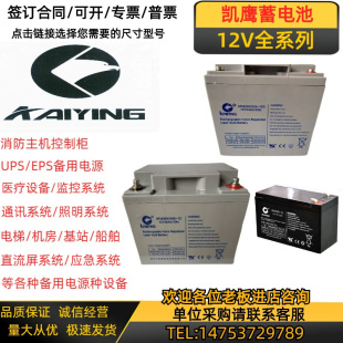 KAIYING蓄电池6FM14KS100 12V7AH17AH24AH38AH65AH直流屏