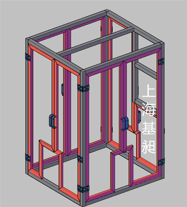 机械设备框架图型材框架图铝材罩子图工业铝型材加工成的框架