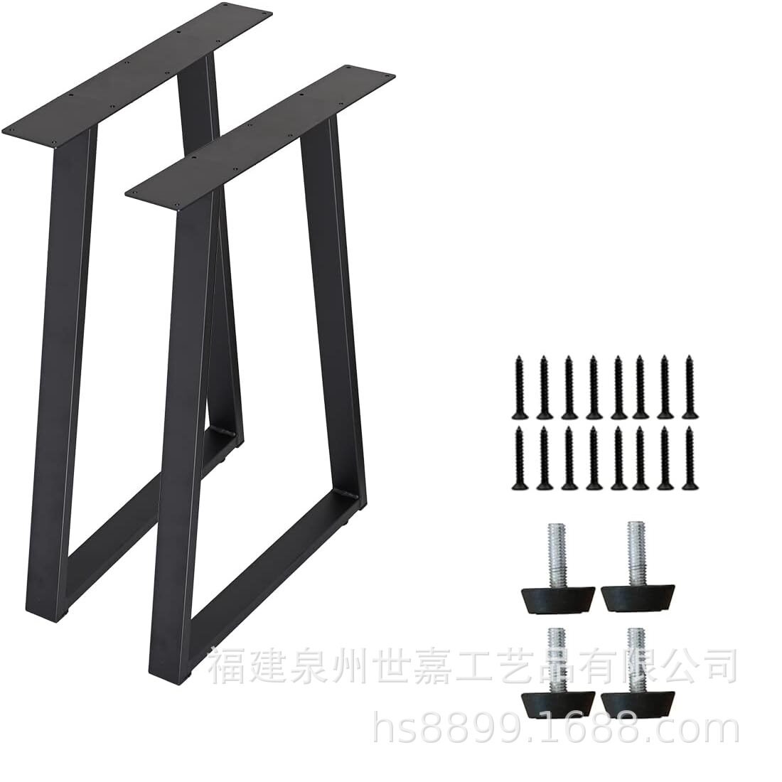 简约餐桌腿办公会议桌脚书桌脚架桌架金属烤漆铁架子铁艺桌腿支架