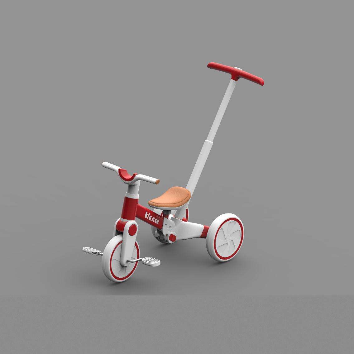 贺联A13儿童三轮车脚踏车遛娃神器多功能轻便自行车宝宝小孩平衡