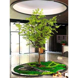 仿真绿枫树室内客厅商店装饰田园式风格庭院摆放花艺景观仿真绿植