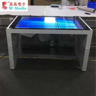 55寸智能互动触摸桌电容40点触摸物体识别安卓触摸广告机深圳