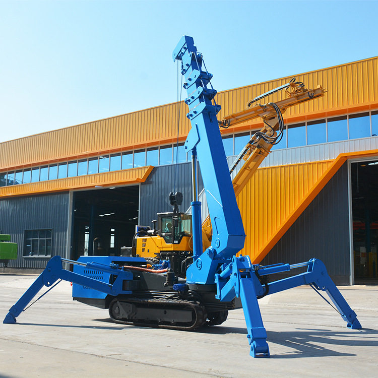 建筑工程多功能遥控覆带式蜘蛛起重机油电两用自走蜘蛛小吊车