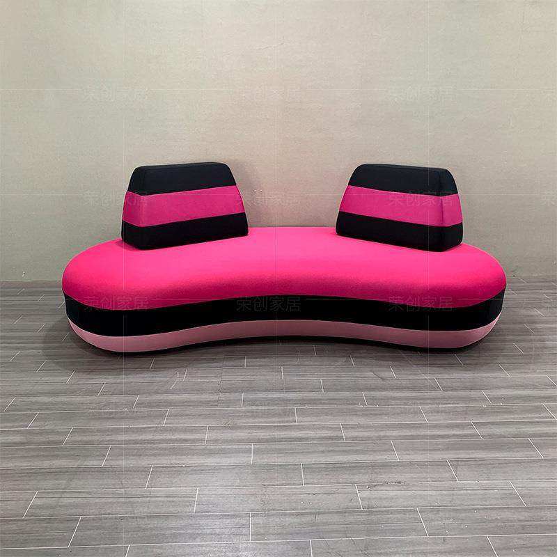 意式极简客厅样板房罗奇堡系列网布彩色设计师粉色弧形布艺沙发,婴童用品,其它婴童用品,淘宝优惠券,粉丝福利购,淘宝优惠卷