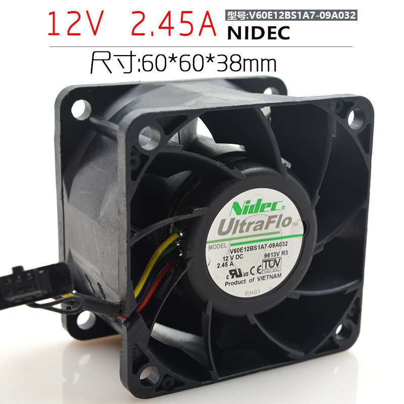 NIEDC V60E12BS1A7-09A032 12V 2.45A 6CM 6038 暴力高转速风扇